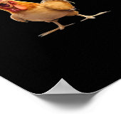 Grappige F-Caw-F Kip F-Caw-F Kip Grappige Trendy Poster (Hoek)