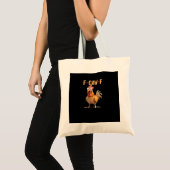 Grappige F-Caw-F Kip F-Caw-F Kip Grappige Trendy Tote Bag (Voorkant (product))