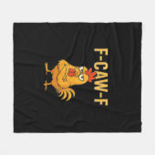 Grappige F-Caw-F Kip F-Caw-F Kip Haan Meme Fleece Deken (Voorkant (Horizontaal))