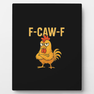 Grappige F-Caw-F Kip F-Caw-F Kip Haan Meme Fotoplaat