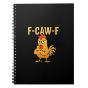 Grappige F-Caw-F Kip F-Caw-F Kip Haan Meme Notitieboek