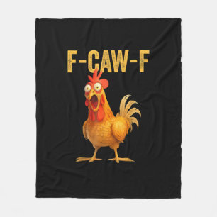 Grappige F-Caw-F Kip F-Caw-F Kip Minimaal Schoon Fleece Deken