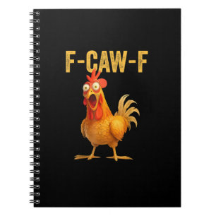 Grappige F-Caw-F Kip F-Caw-F Kip Minimaal Schoon Notitieboek