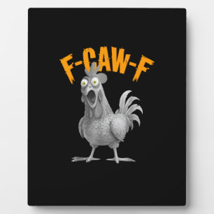 Grappige F-Caw-F Kip F-Caw-F Kip Retro Klassieker Fotoplaat