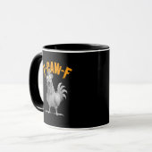 Grappige F-Caw-F Kip F-Caw-F Kip Retro Klassieker Mok (Voorkant links)