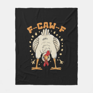 Grappige F-Caw-F Kip F-Caw-F Kip Vintage Druiven Fleece Deken