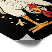 Grappige F-caw-f Kip Fcawf Kip _1  Poster (Hoek)