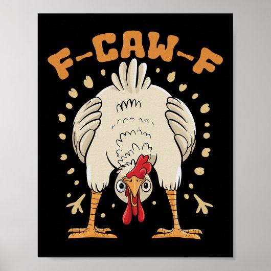 Grappige F-caw-f Kip Fcawf Kip _1  Poster (Voorkant)