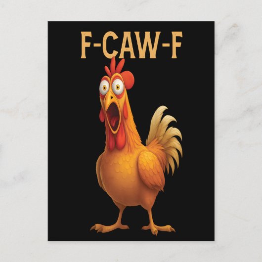 Grappige F-CAW-F kip FCAWF kip 2025 Briefkaart (Voorkant)