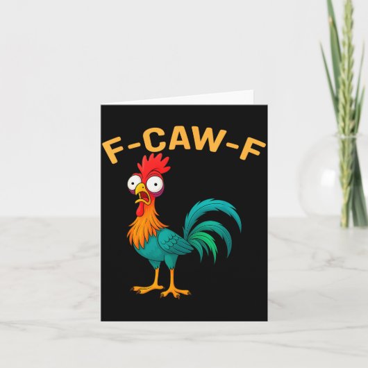 Grappige F-caw-f Kip Fcawf Kip  Kaart (Voorkant)