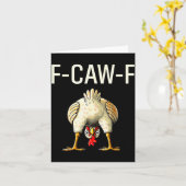 Grappige F Caw F Kip Fcwf Kont F-caw-f Kaart (Gele Bloem)