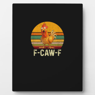 Grappige F-Caw-F Kip Overhemden F-Caw-F Kip Vinta Fotoplaat