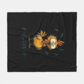 Grappige F-Caw-F Kip Vogel F-Caw-F Grafisch Minima Fleece Deken (Voorkant (Horizontaal))