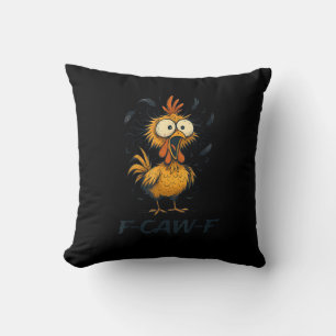 Grappige F-Caw-F Kip Vogel F-Caw-F Grafisch Minima Kussen
