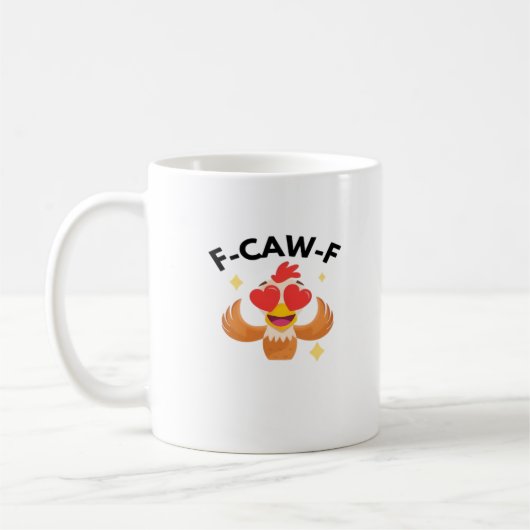 Grappige F-Caw-F Klassieker Koffiemok (Links)