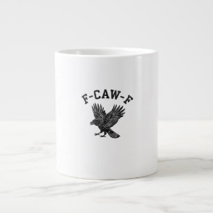 Grappige F-Caw-F Kraai Esthetische Stijl Grote Koffiekop