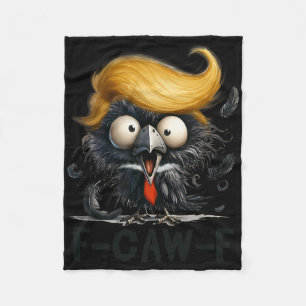 Grappige F- Caw -f Kraai Fcwf Raaf Halloween Lui K Fleece Deken