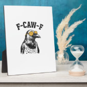 Grappige F-Caw-F Kraai Fotoplaat (Zijkant)