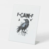 Grappige F-Caw-F Kraai Grunge Humor Grafisch