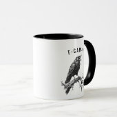 Grappige F-Caw-F Kraai Raaf Pun Coffee Mok (Voorkant rechts)