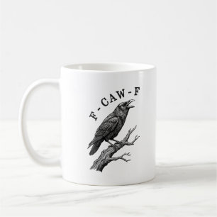 Grappige F-Caw-F Kraai Raaf Pun Koffiemok