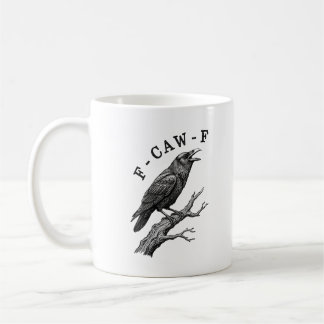 Grappige F-Caw-F Kraai Raaf Pun Koffiemok