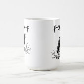 Grappige F-Caw-F Kraai Raaf Puns Koffiemok (Center)