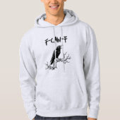 Grappige F-Caw-F kraai Raven Pun Hoodie (Voorkant)