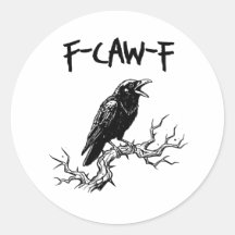 Grappige F-Caw-F Kraai Raven Woordgrap