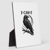 Grappige F-Caw-F Kraai Retro Grafisch Fotoplaat (Zijkant)