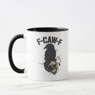 Grappige F-Caw-F Kraai Vintage Humor Essentiële Cr Mok
