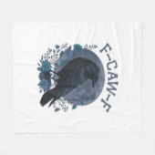 Grappige F-Caw-F raaf vogel F-Caw-F kraai klassiek Fleece Deken (Voorkant (Horizontaal))