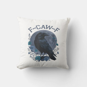 Grappige F-Caw-F raaf vogel F-Caw-F kraai klassiek Kussen