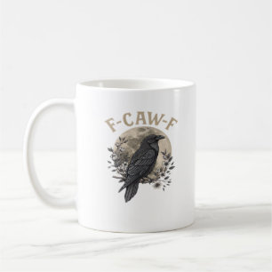Grappige F Caw F Raaf Vogel Grappige Grafische Sti Koffiemok