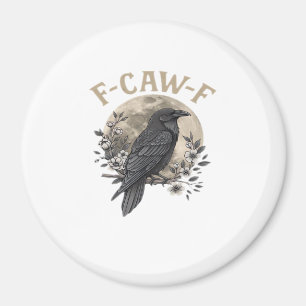 Grappige F Caw F Raaf Vogel Zegt Grafische Stijl Magneet