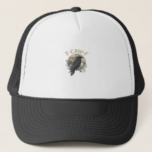 Grappige F Caw F Raaf Vogel Zegt Grafische Stijl Trucker Pet