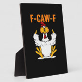 Grappige F-Caw-F Vingers Kip Fotoplaat (Zijkant)