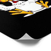 Grappige F-Caw-F Vingers Kip Poster (Hoek)