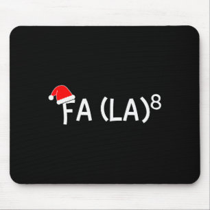 Grappige Fa La 8 Kerstmis Wiskunde Leraar Kerstman Muismat