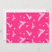 Grappige Fa La La La Fabulous Roze kerstfoto Feestdagenkaart (Achterkant)