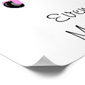 Grappige Fabulous Flamingo Citaat Poster (Hoek)