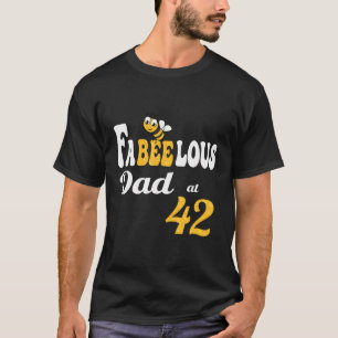 Grappige Fabulous Papa Bee Honingraat Papa 4 T-shirt