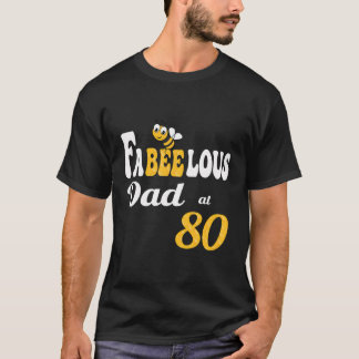 Grappige Fabulous Papa Bee Honingraat Papa 8 T-shirt