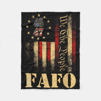 Grappige Fafo Trump Fafo Amerika Amerika  Fleece Deken
