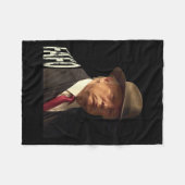 Grappige Fafo Trump Foto _1 Fleece Deken (Voorkant (Horizontaal))
