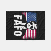 Grappige Fafo Trump-foto 1 Fleece Deken (Voorkant (Horizontaal))