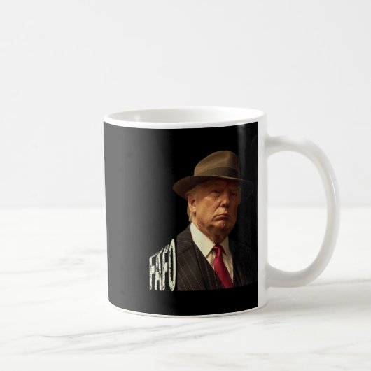 Grappige Fafo Trump Foto _1 Koffiemok (Rechts)
