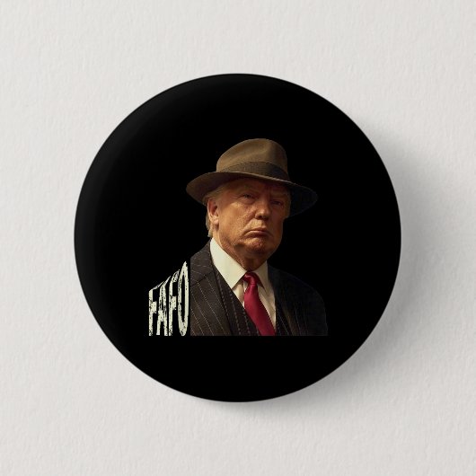 Grappige Fafo Trump Foto _1 Ronde Button 5,7 Cm (Voorkant)