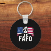 Grappige Fafo Trump-foto 1  Sleutelhanger (Voorkant)