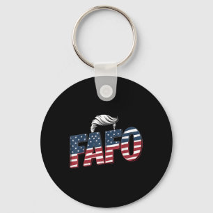 Grappige Fafo Trump Foto _2 Sleutelhanger